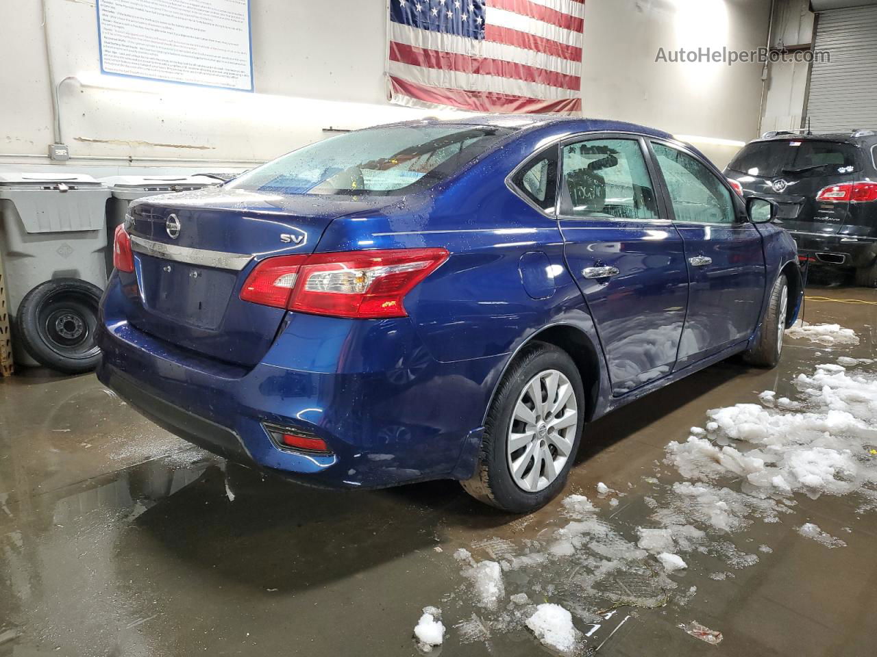 2016 Nissan Sentra S Blue vin: 3N1AB7AP0GY294179