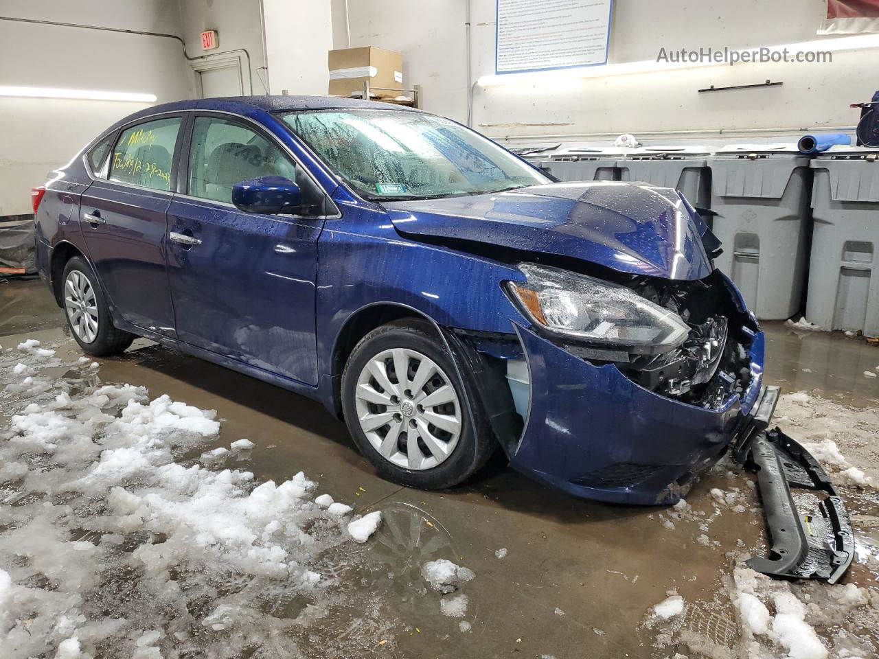 2016 Nissan Sentra S Blue vin: 3N1AB7AP0GY294179