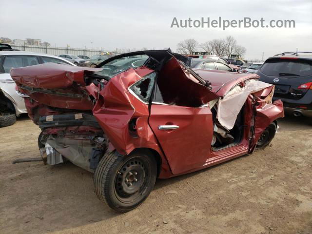 2016 Nissan Sentra S Red vin: 3N1AB7AP0GY297051