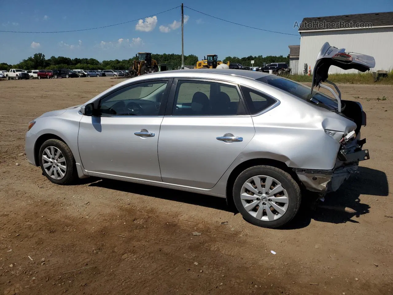 2016 Nissan Sentra S Silver vin: 3N1AB7AP0GY309022