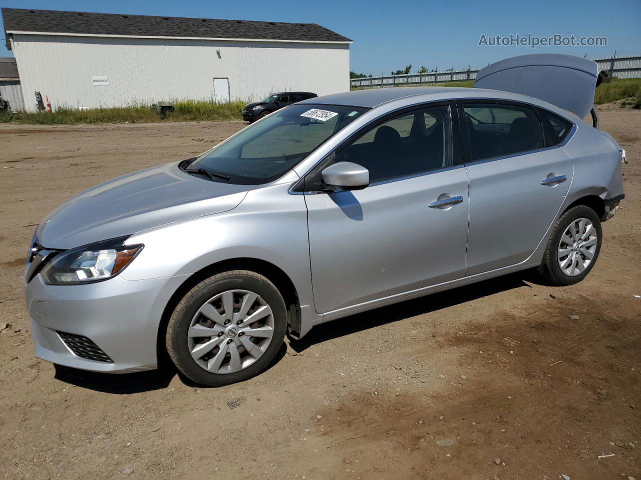 2016 Nissan Sentra S Silver vin: 3N1AB7AP0GY309022