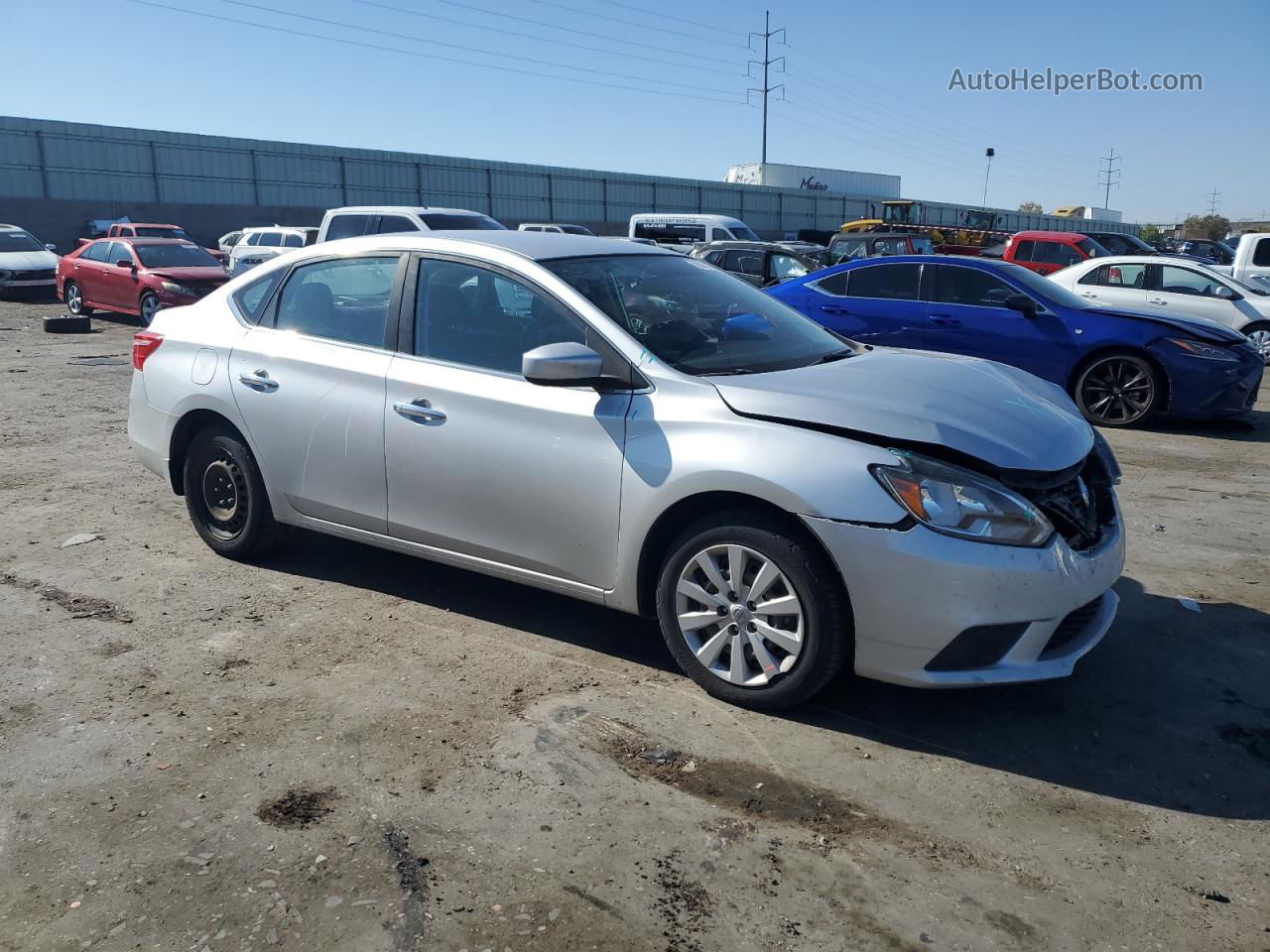 2016 Nissan Sentra S Silver vin: 3N1AB7AP0GY320053