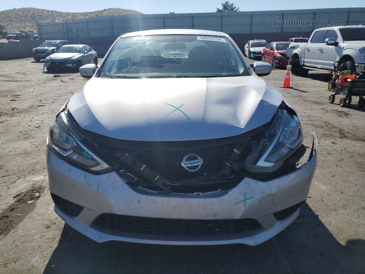 2016 Nissan Sentra S Серебряный vin: 3N1AB7AP0GY320053