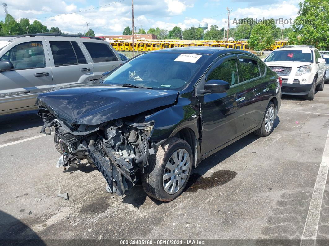 2016 Nissan Sentra S Черный vin: 3N1AB7AP0GY323101