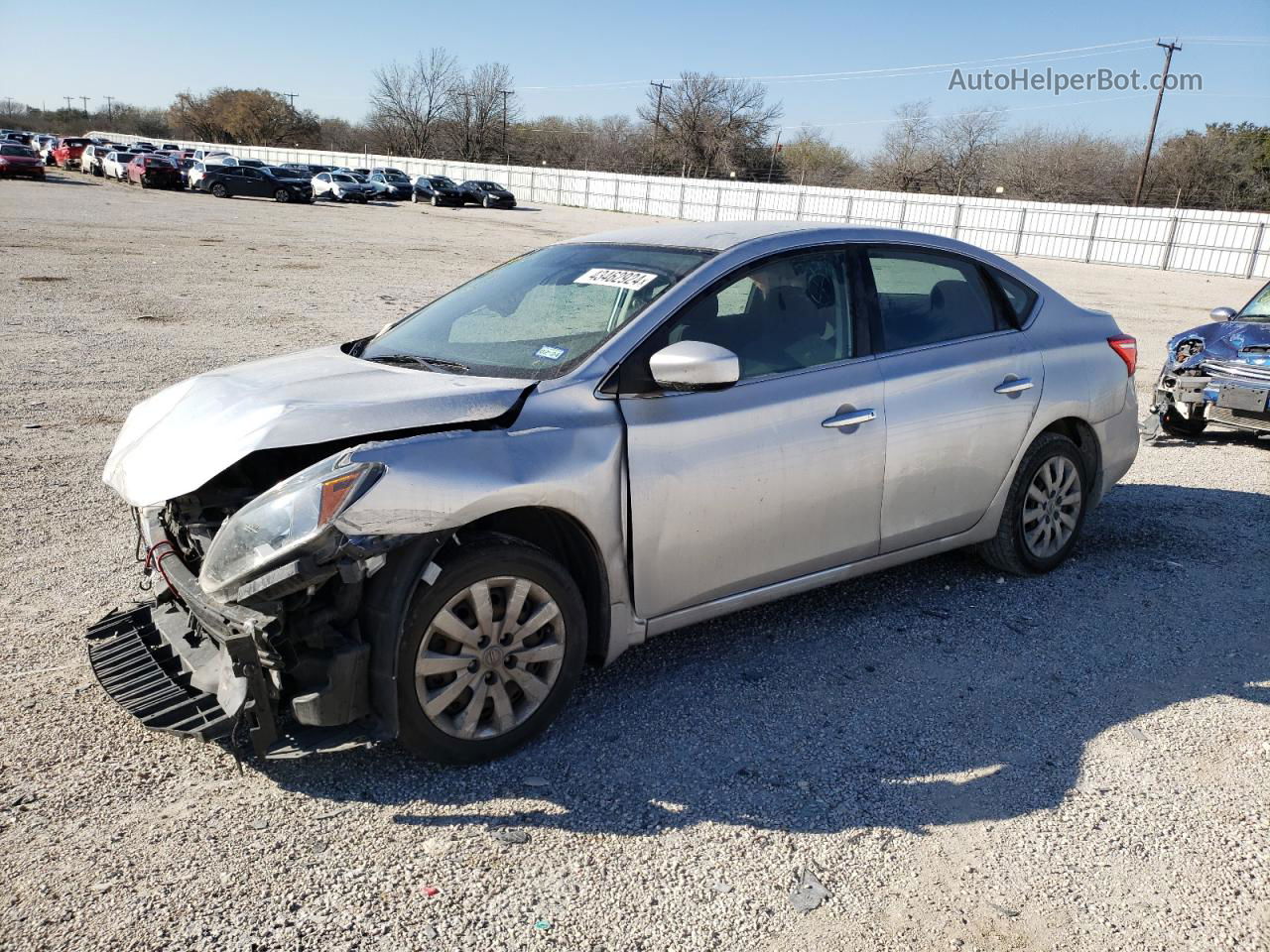 2016 Nissan Sentra S Silver vin: 3N1AB7AP0GY323714