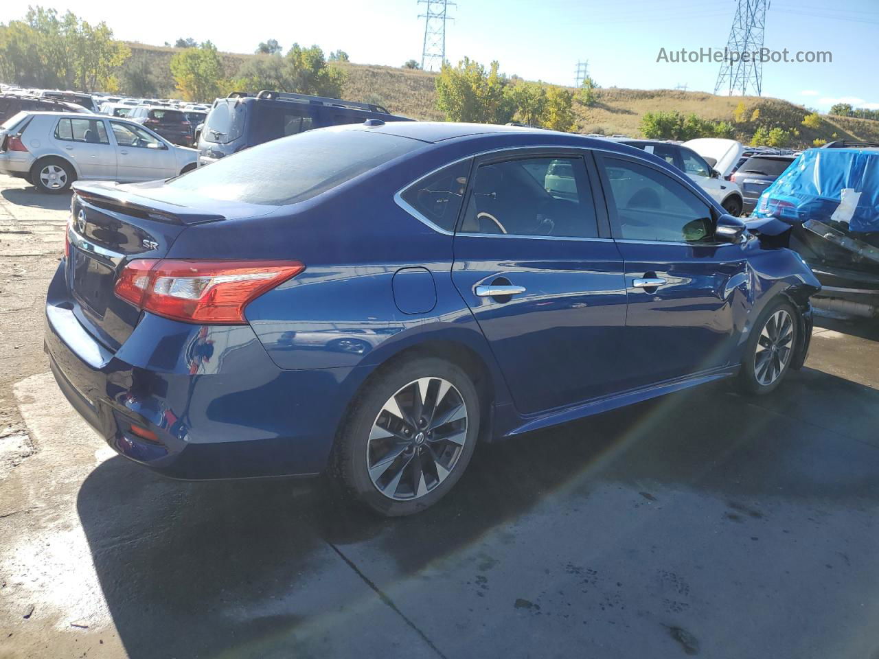 2016 Nissan Sentra S Blue vin: 3N1AB7AP0GY328234