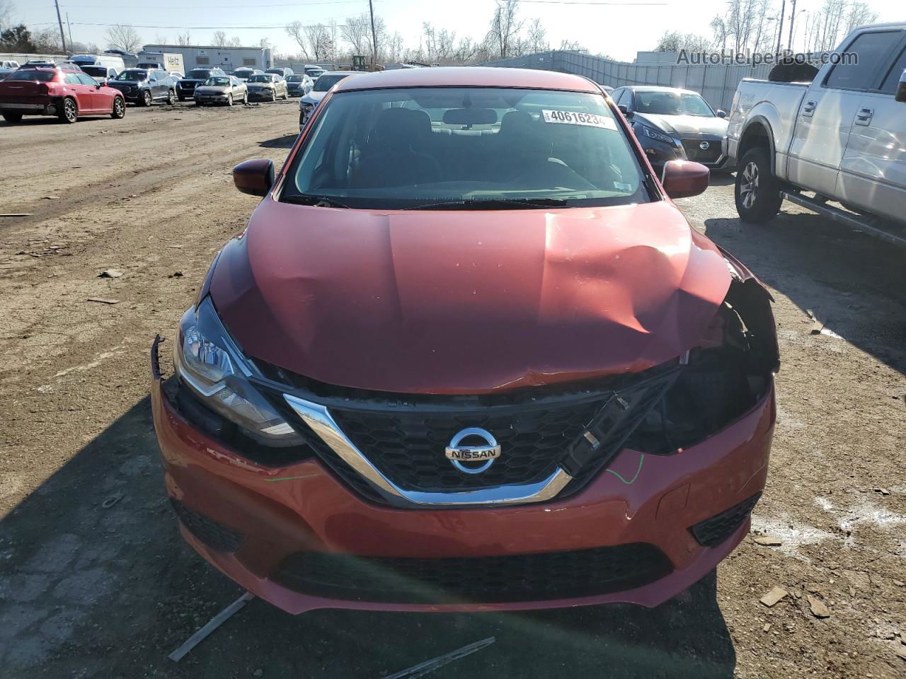 2016 Nissan Sentra S Красный vin: 3N1AB7AP0GY337323