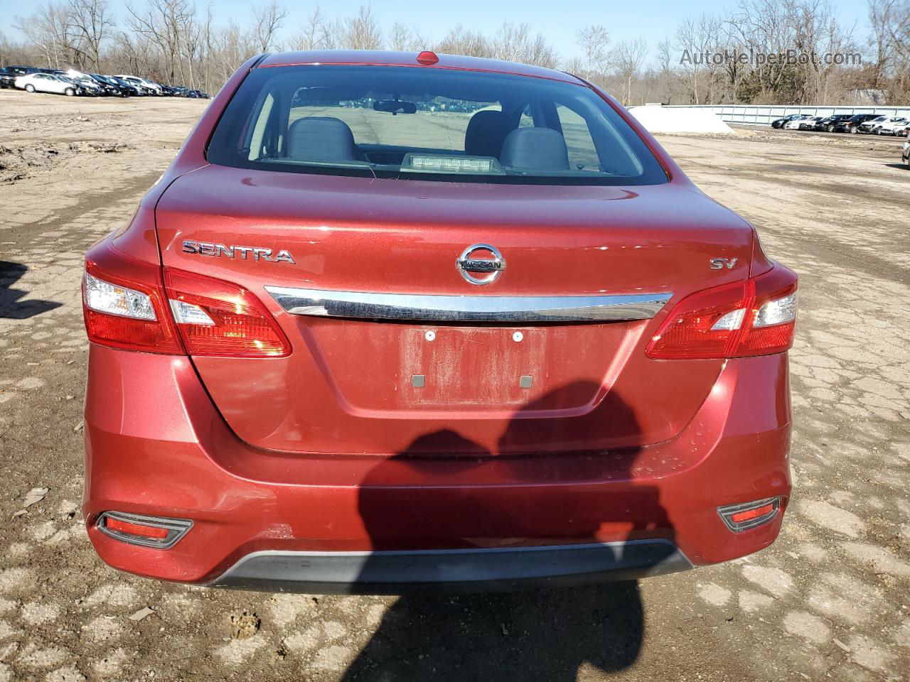 2016 Nissan Sentra S Красный vin: 3N1AB7AP0GY337323