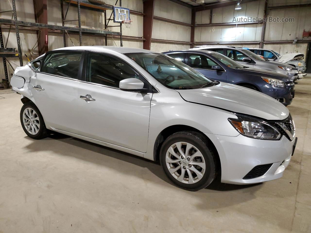 2018 Nissan Sentra S Silver vin: 3N1AB7AP0JL627520