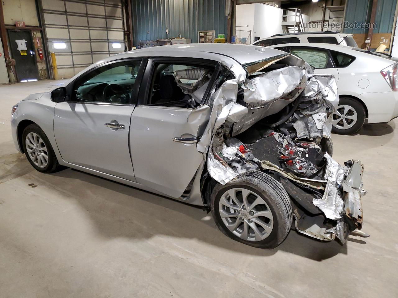 2018 Nissan Sentra S Silver vin: 3N1AB7AP0JL627520