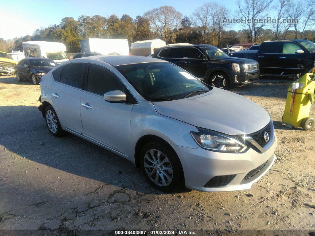 2018 Nissan Sentra Sv Silver vin: 3N1AB7AP0JL630062