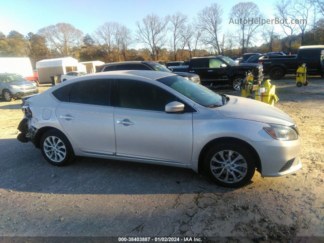 2018 Nissan Sentra Sv Silver vin: 3N1AB7AP0JL630062