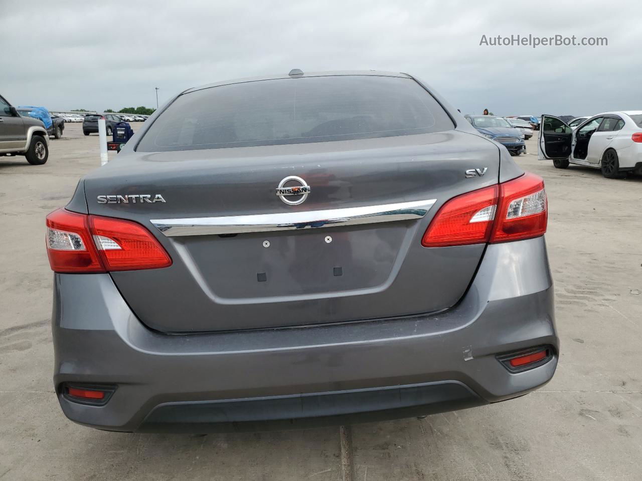 2018 Nissan Sentra S Синий vin: 3N1AB7AP0JL632281