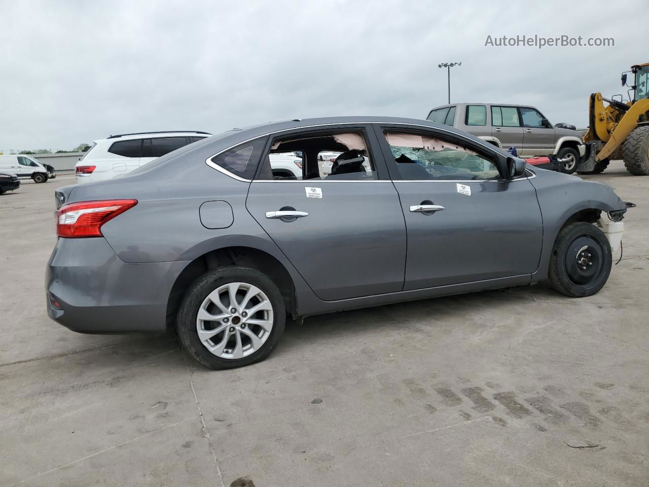 2018 Nissan Sentra S Синий vin: 3N1AB7AP0JL632281