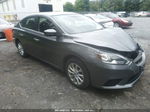 2018 Nissan Sentra Sv Серый vin: 3N1AB7AP0JL633611