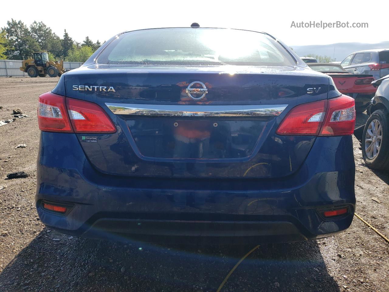 2018 Nissan Sentra S Blue vin: 3N1AB7AP0JL641949