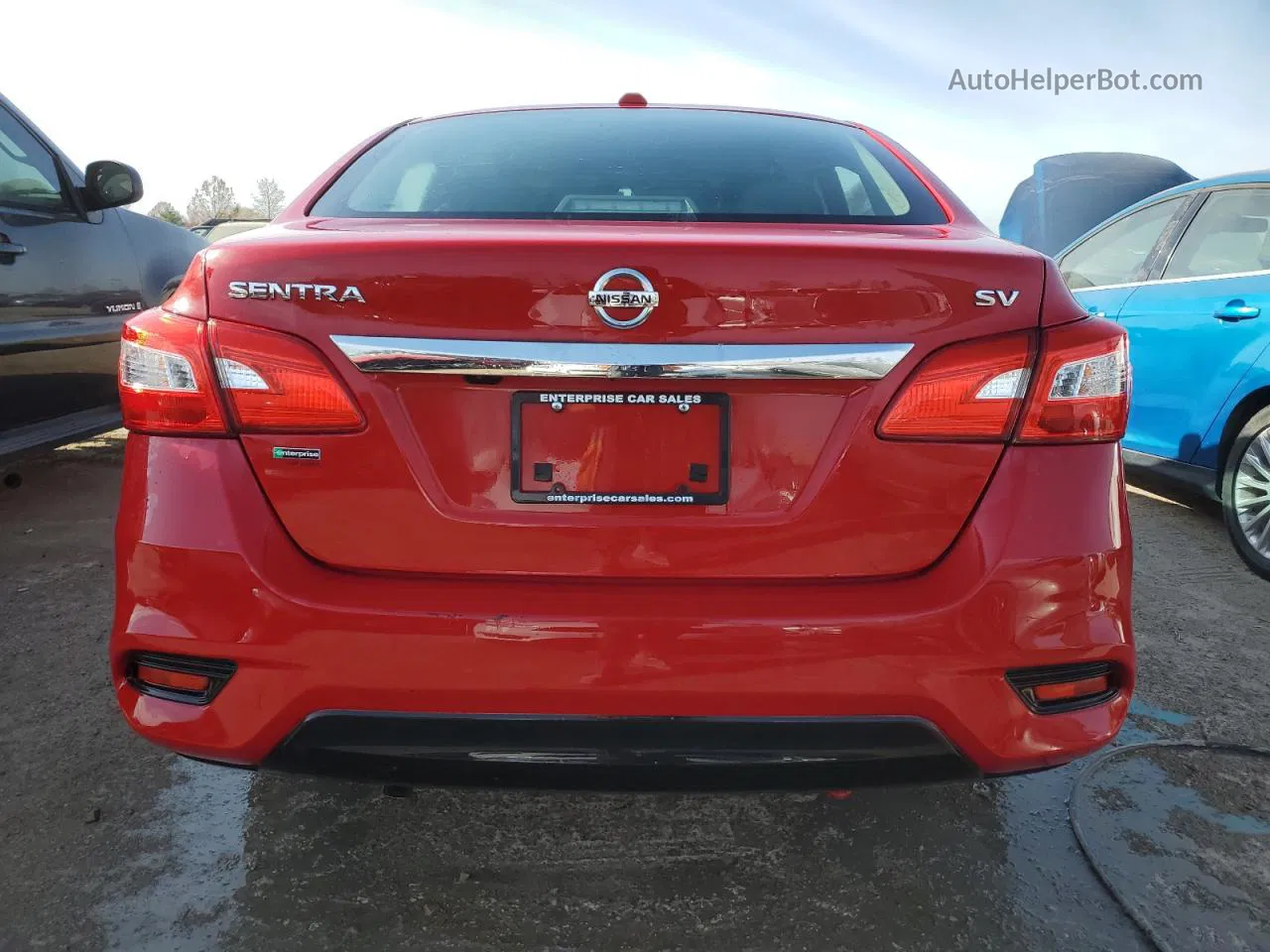 2018 Nissan Sentra S Red vin: 3N1AB7AP0JL655205