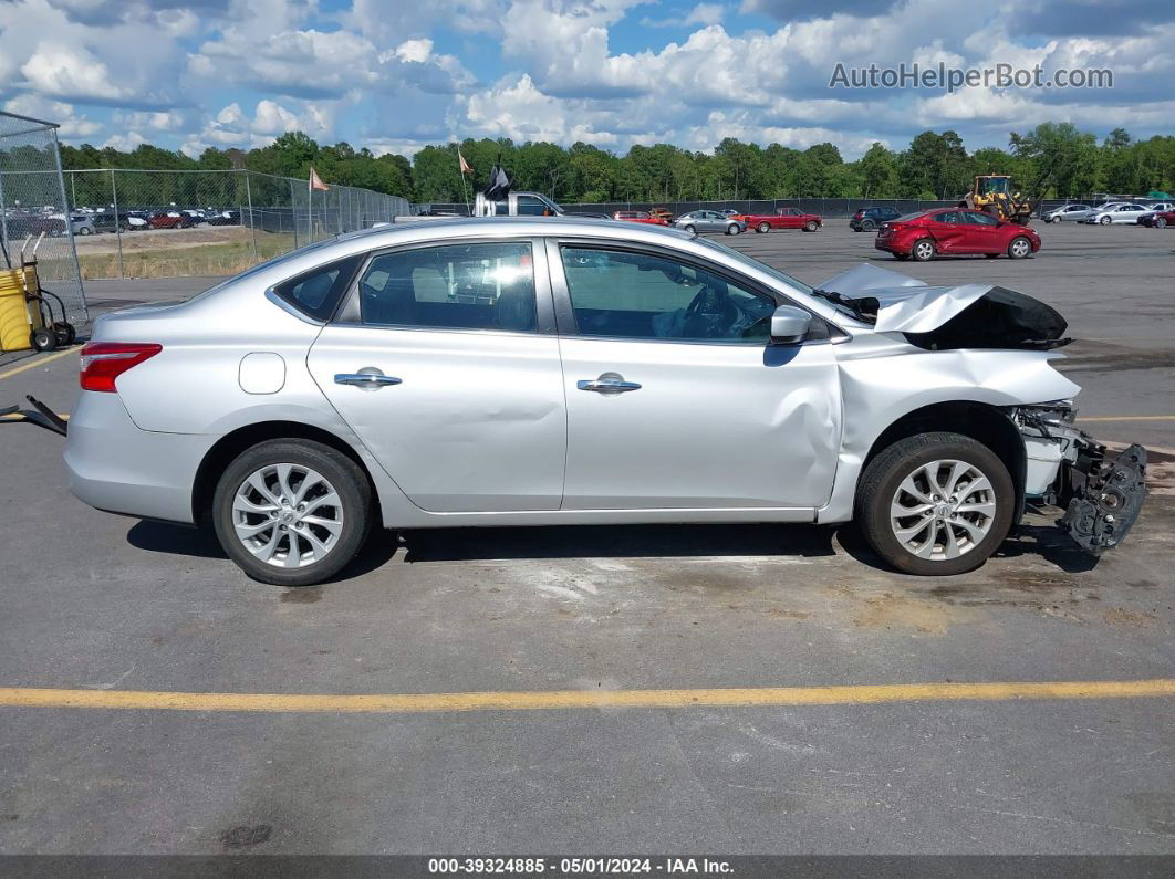 2018 Nissan Sentra Sv Silver vin: 3N1AB7AP0JL655964