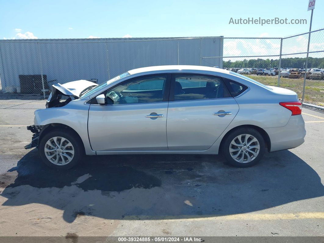 2018 Nissan Sentra Sv Silver vin: 3N1AB7AP0JL655964