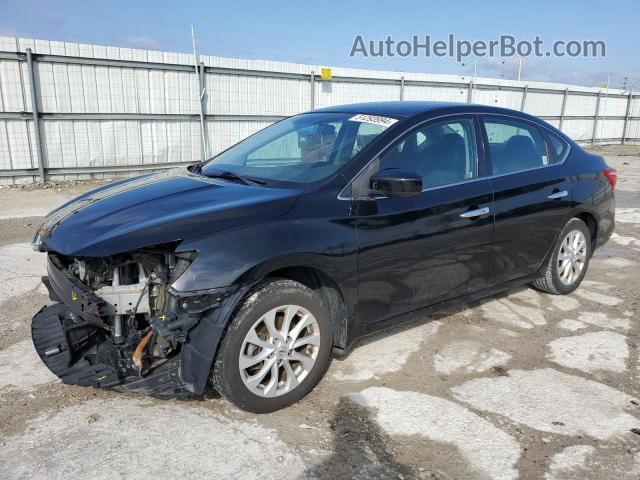 2018 Nissan Sentra S Black vin: 3N1AB7AP0JL659674