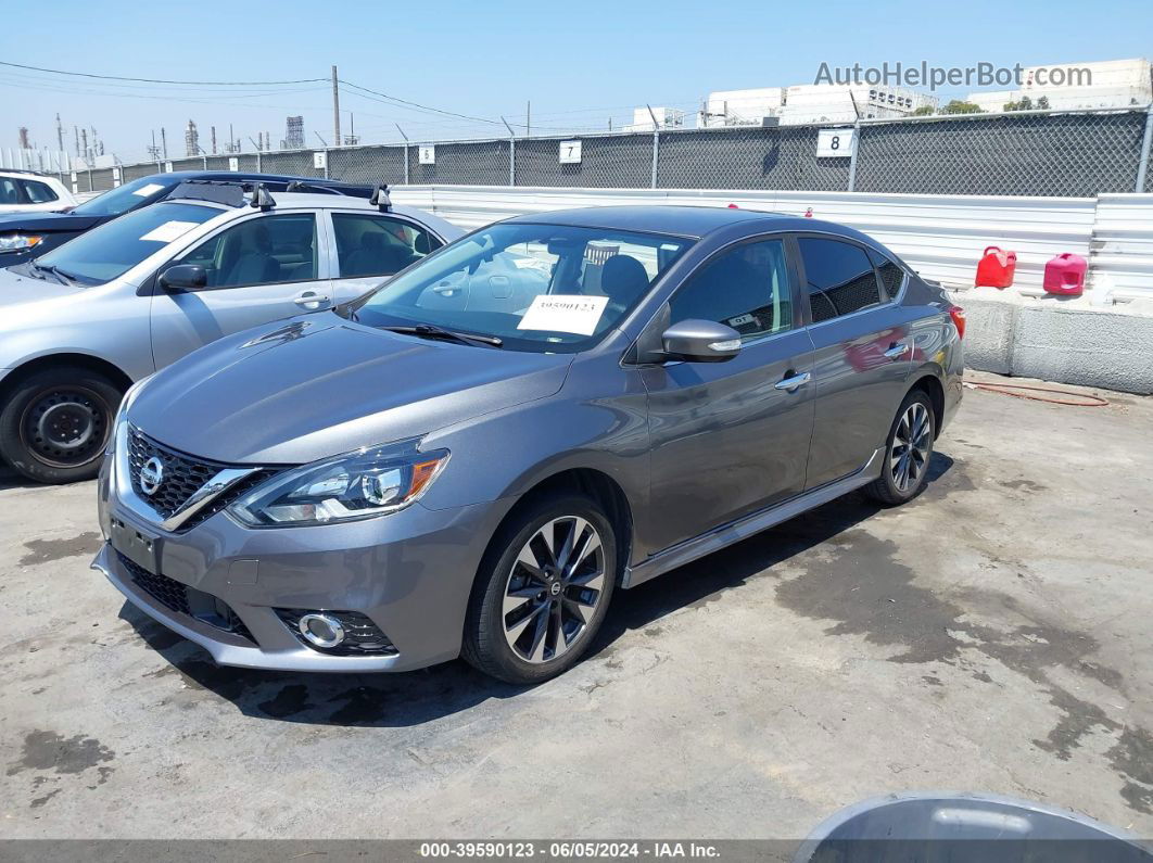 2018 Nissan Sentra Sr Серый vin: 3N1AB7AP0JY205895