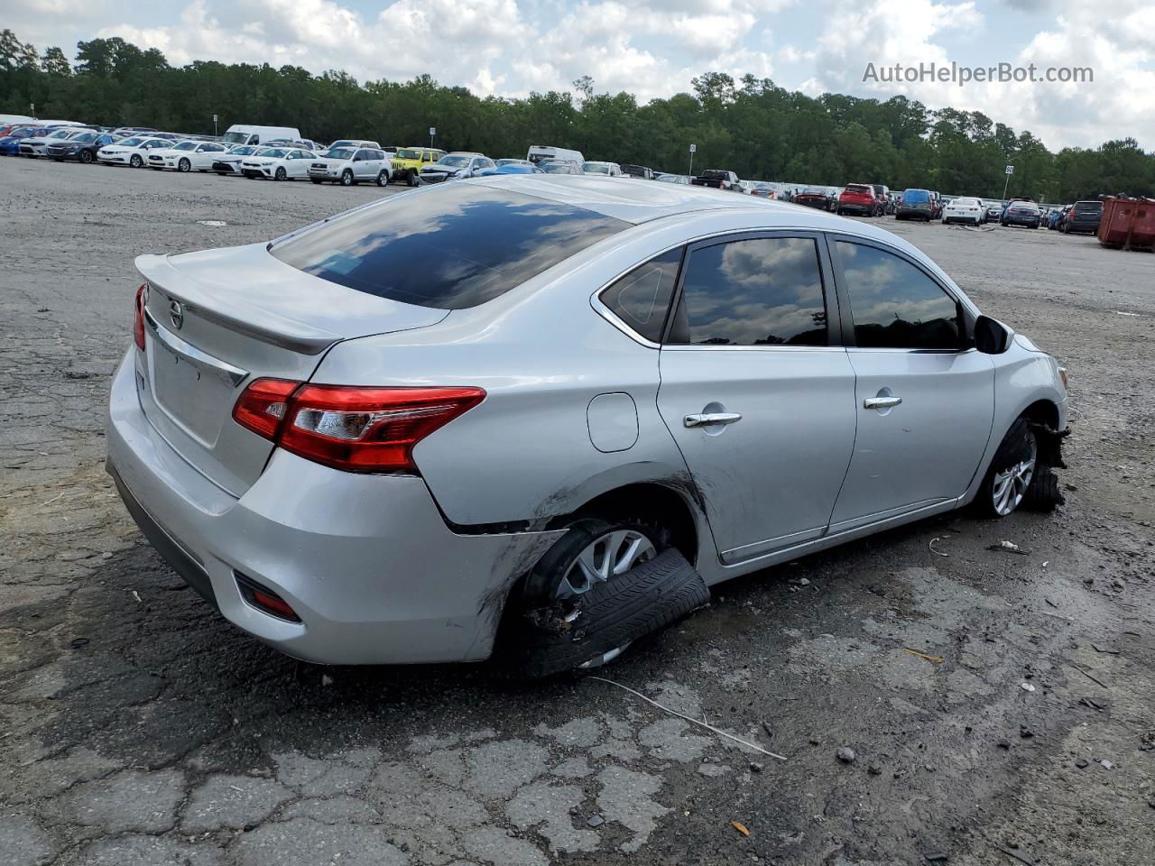 2018 Nissan Sentra S Silver vin: 3N1AB7AP0JY217321