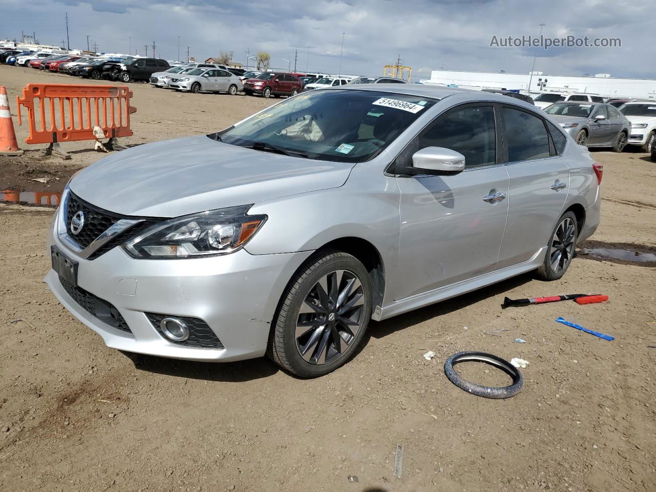 2018 Nissan Sentra S Silver vin: 3N1AB7AP0JY217450