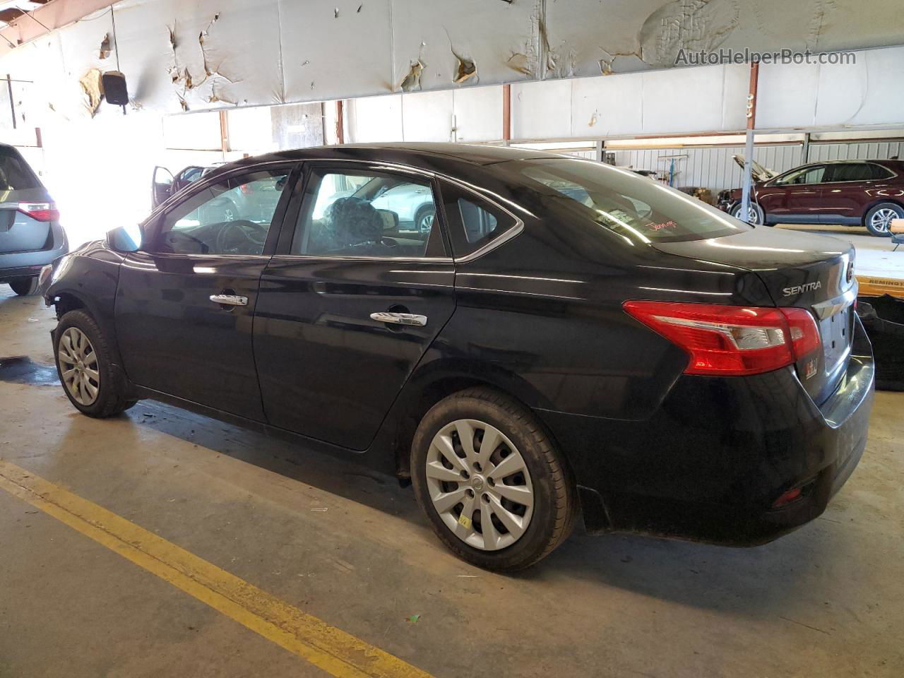 2018 Nissan Sentra S Black vin: 3N1AB7AP0JY224396