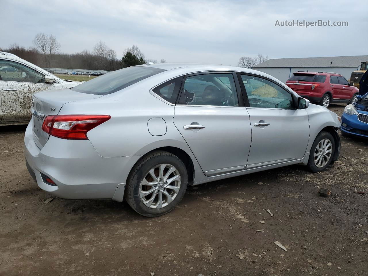 2018 Nissan Sentra S Silver vin: 3N1AB7AP0JY227735