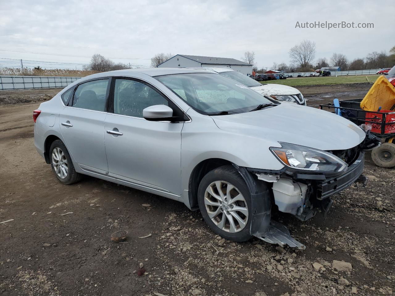 2018 Nissan Sentra S Silver vin: 3N1AB7AP0JY227735