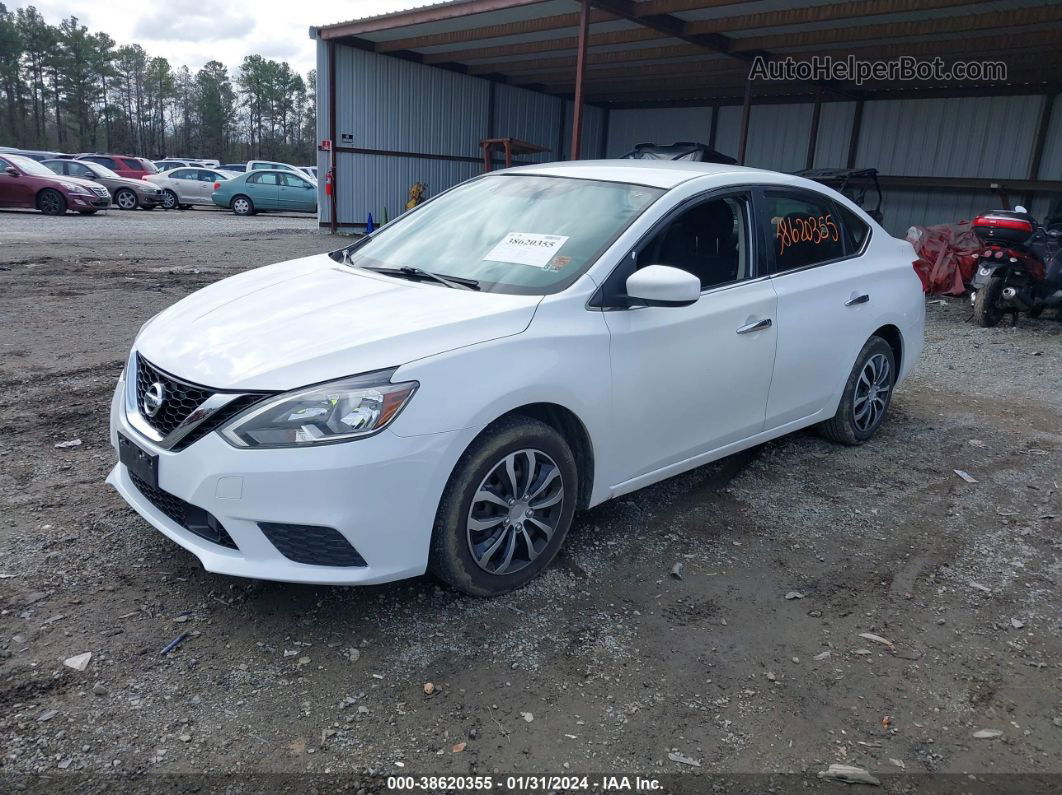 2018 Nissan Sentra S White vin: 3N1AB7AP0JY230277