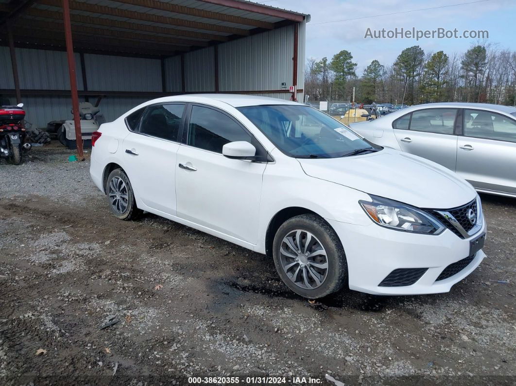 2018 Nissan Sentra S White vin: 3N1AB7AP0JY230277