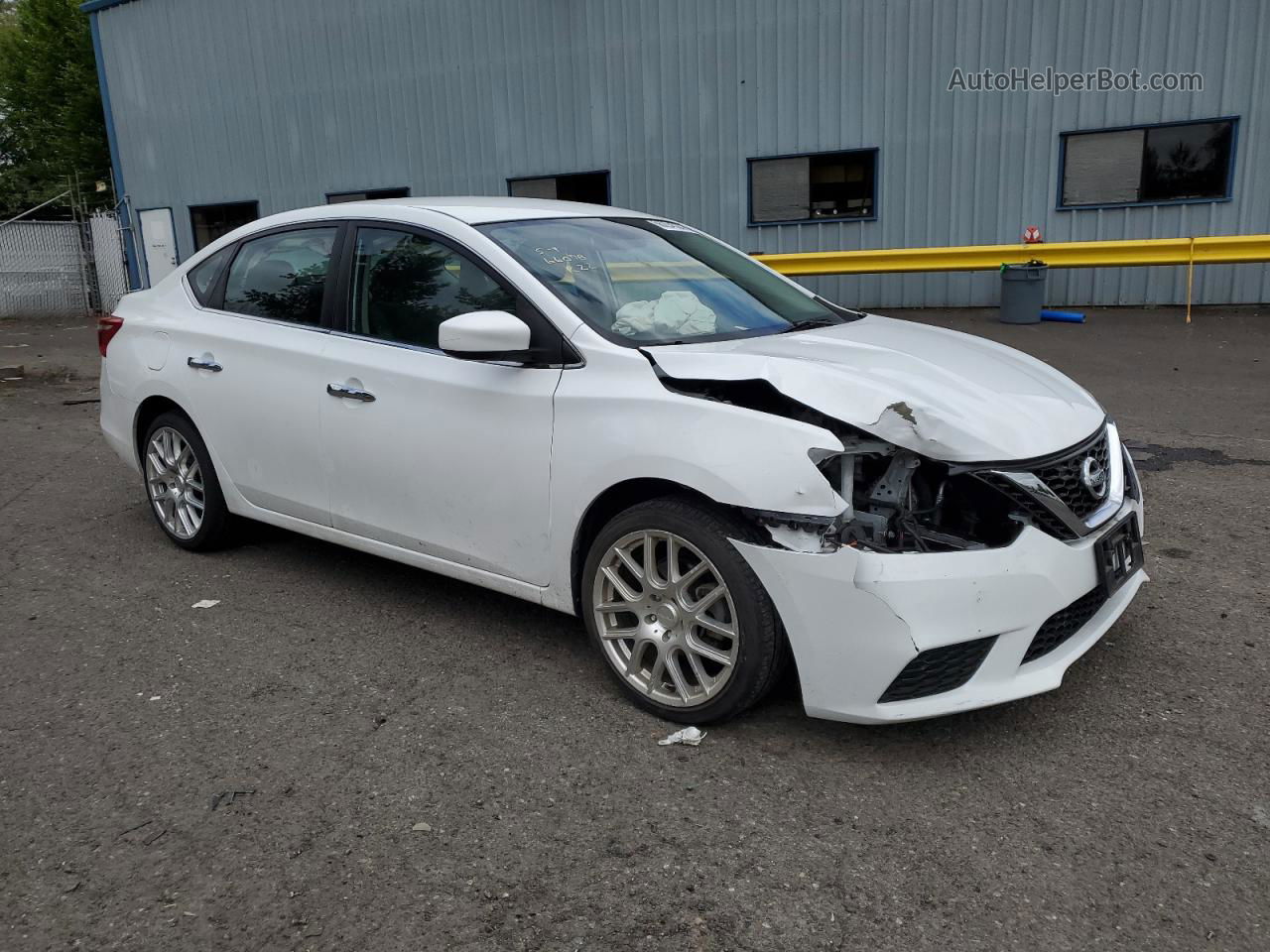 2018 Nissan Sentra S White vin: 3N1AB7AP0JY230876