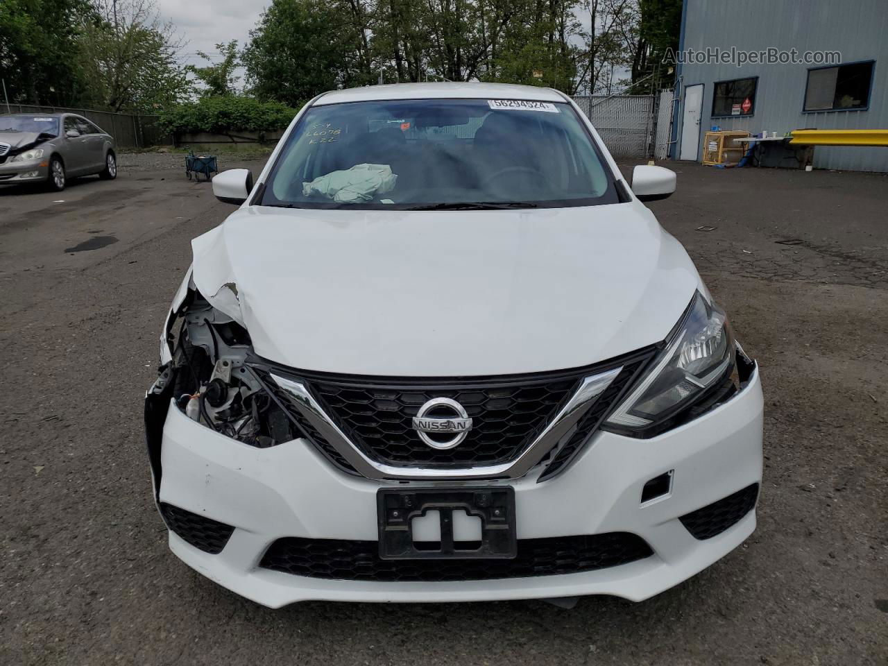 2018 Nissan Sentra S White vin: 3N1AB7AP0JY230876