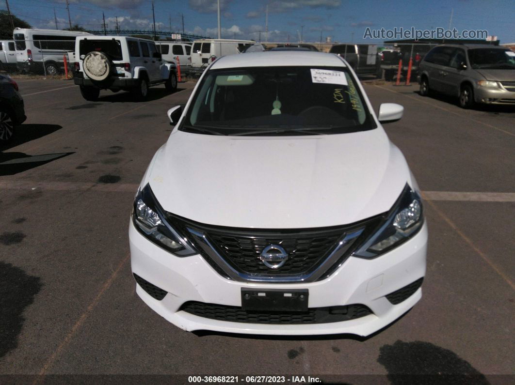 2018 Nissan Sentra S Белый vin: 3N1AB7AP0JY232885