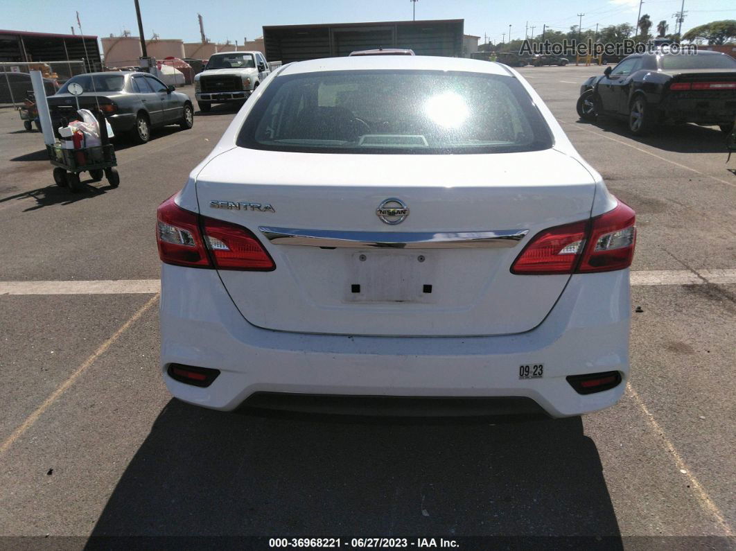 2018 Nissan Sentra S White vin: 3N1AB7AP0JY232885