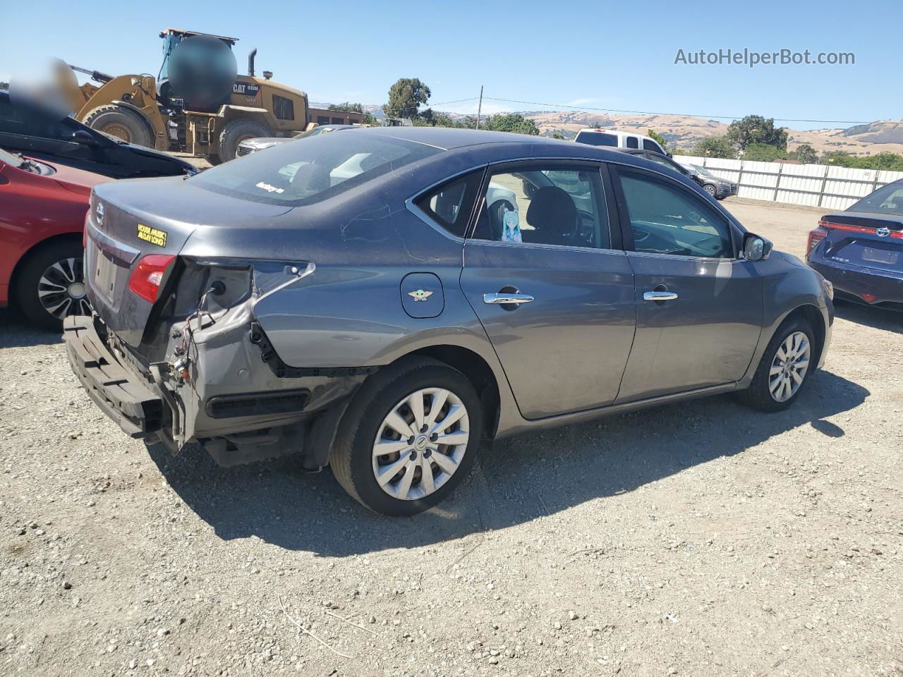 2018 Nissan Sentra S Gray vin: 3N1AB7AP0JY238816