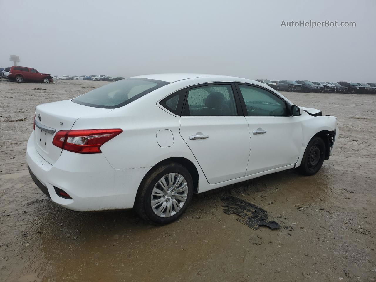 2018 Nissan Sentra S Белый vin: 3N1AB7AP0JY247113