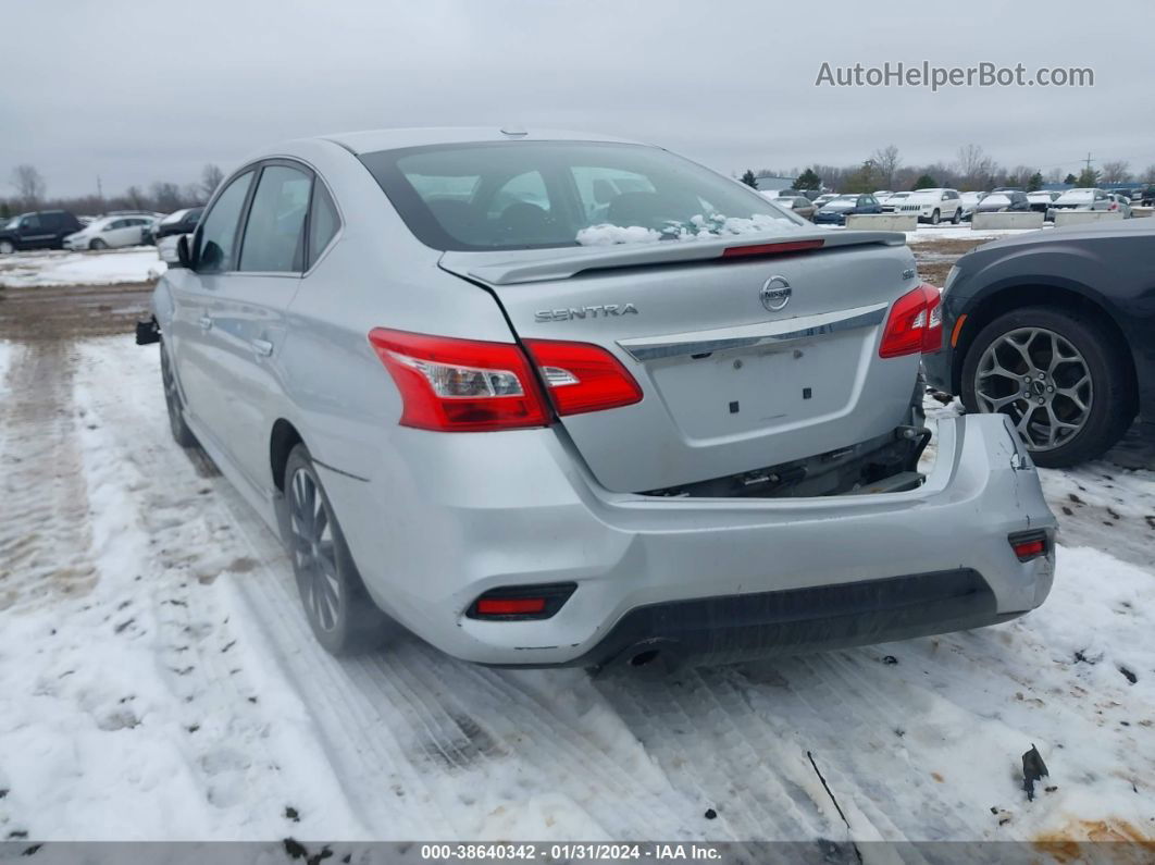 2018 Nissan Sentra Sr Silver vin: 3N1AB7AP0JY248858