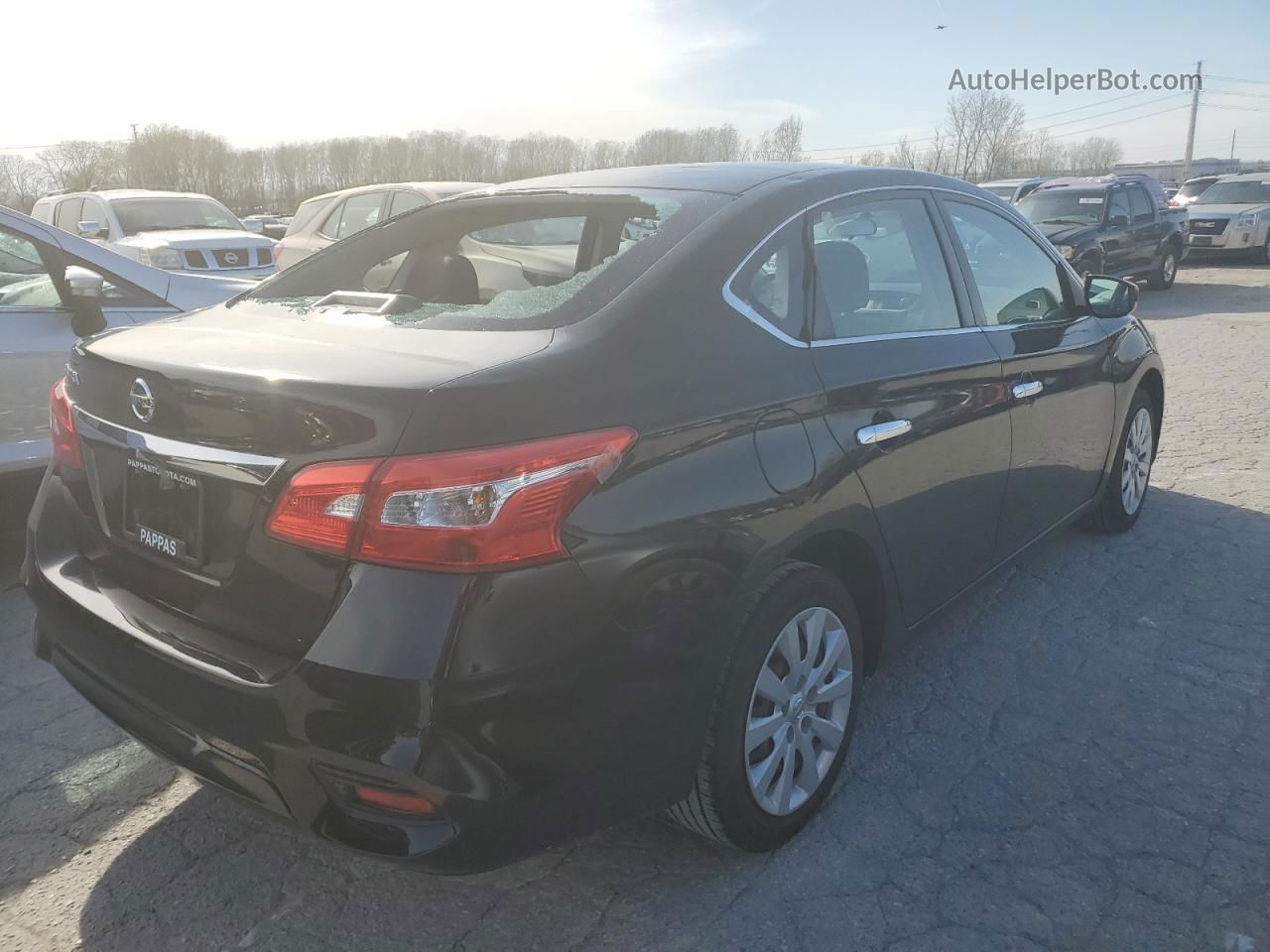 2018 Nissan Sentra S Black vin: 3N1AB7AP0JY253574