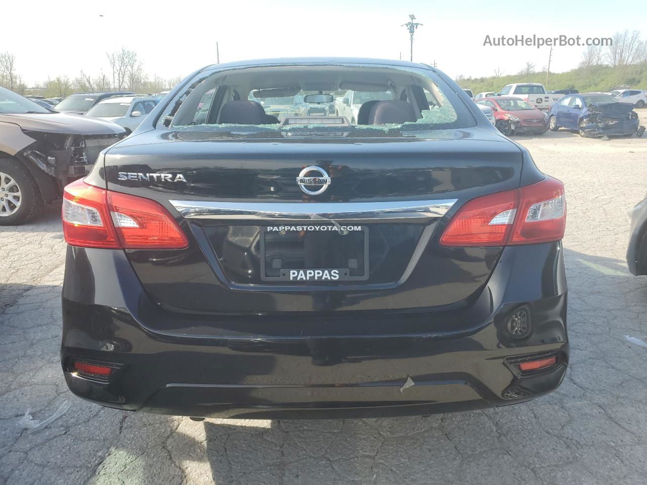 2018 Nissan Sentra S Black vin: 3N1AB7AP0JY253574