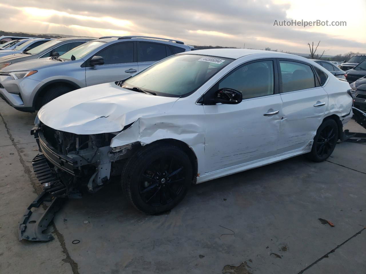 2018 Nissan Sentra S White vin: 3N1AB7AP0JY254188