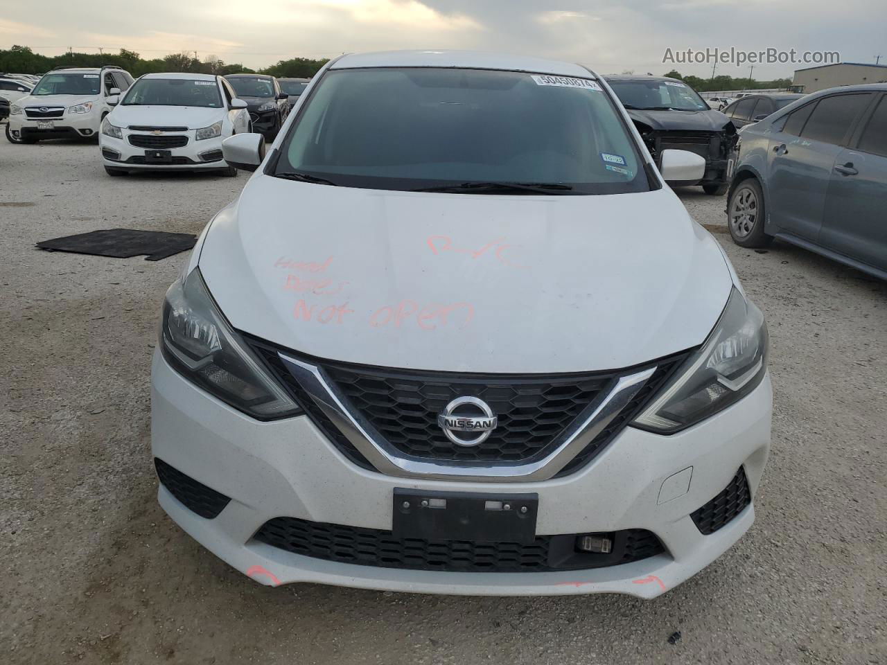 2018 Nissan Sentra S White vin: 3N1AB7AP0JY256197