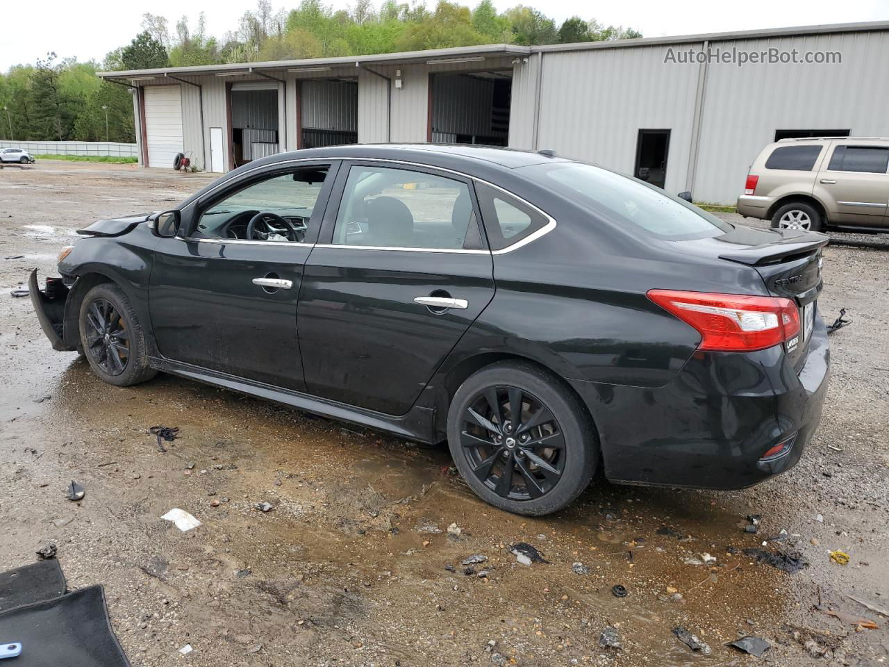 2018 Nissan Sentra S Черный vin: 3N1AB7AP0JY265594