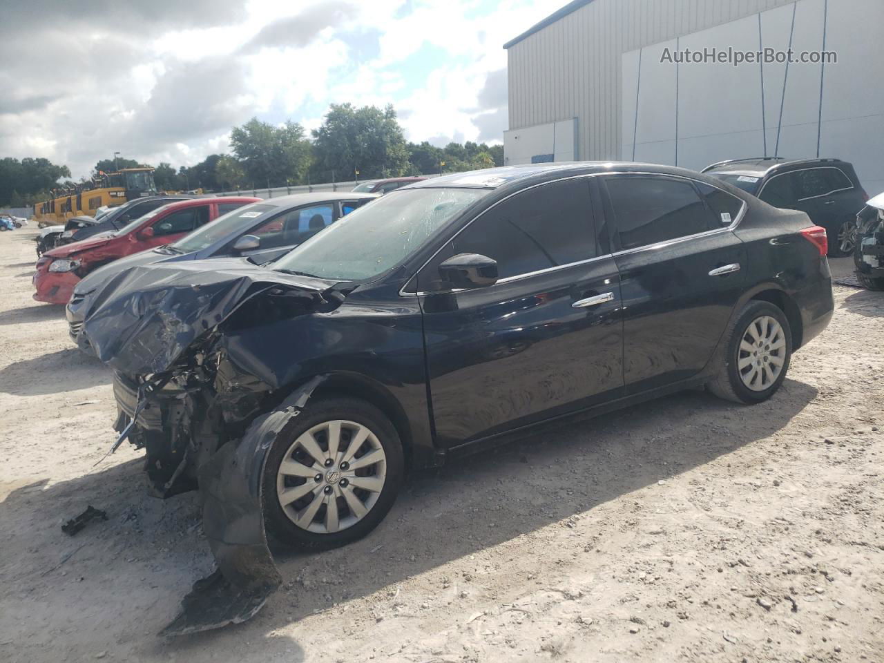 2018 Nissan Sentra S Black vin: 3N1AB7AP0JY268480