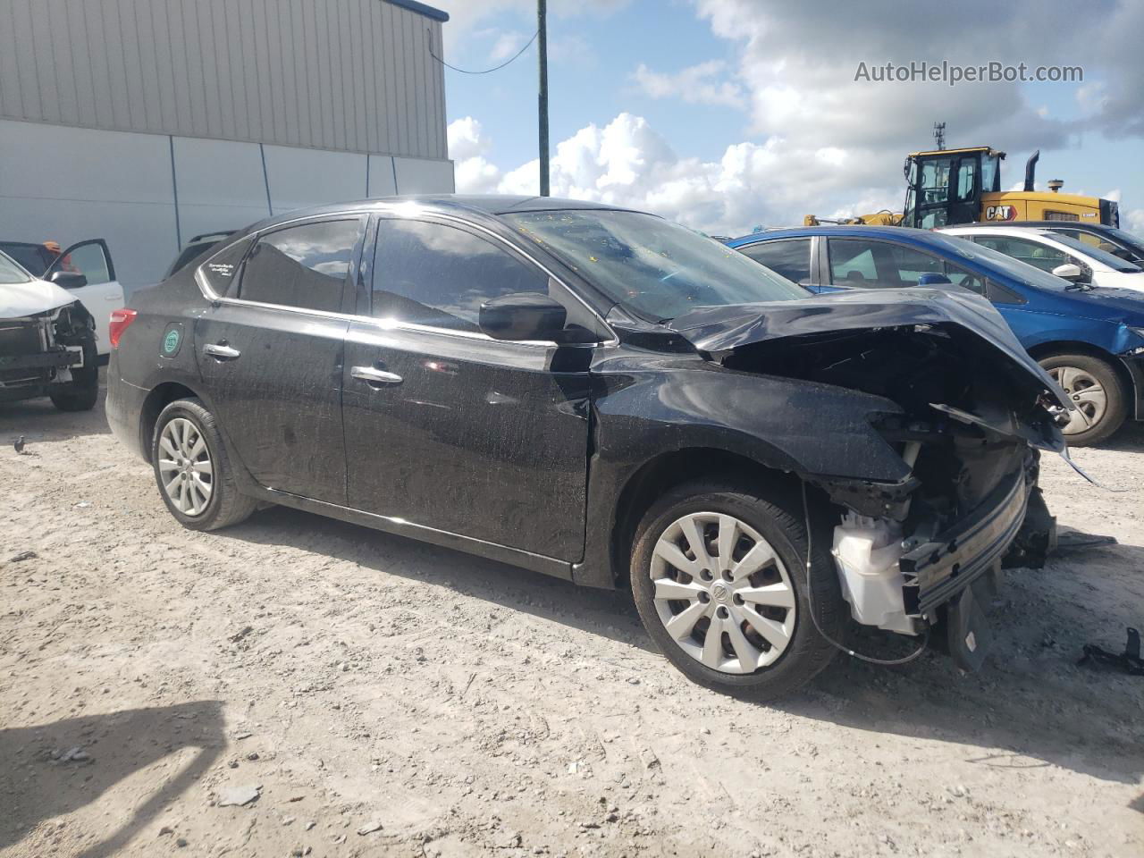 2018 Nissan Sentra S Black vin: 3N1AB7AP0JY268480