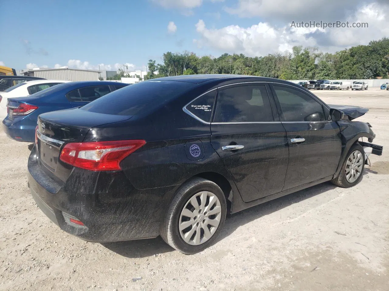 2018 Nissan Sentra S Black vin: 3N1AB7AP0JY268480