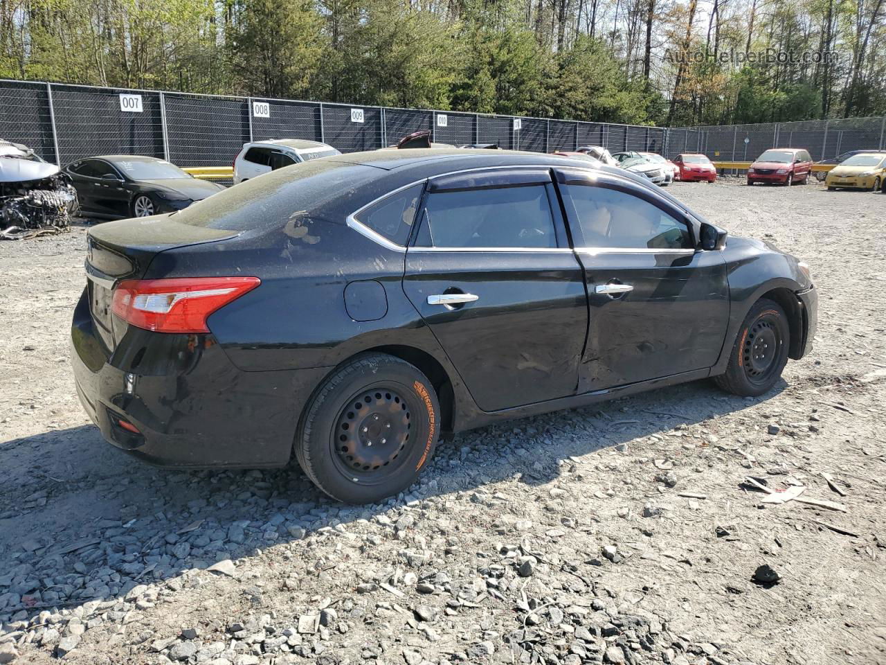 2018 Nissan Sentra S Black vin: 3N1AB7AP0JY270164