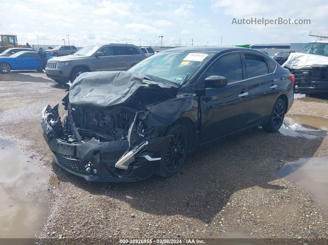 2018 Nissan Sentra S Black vin: 3N1AB7AP0JY270584