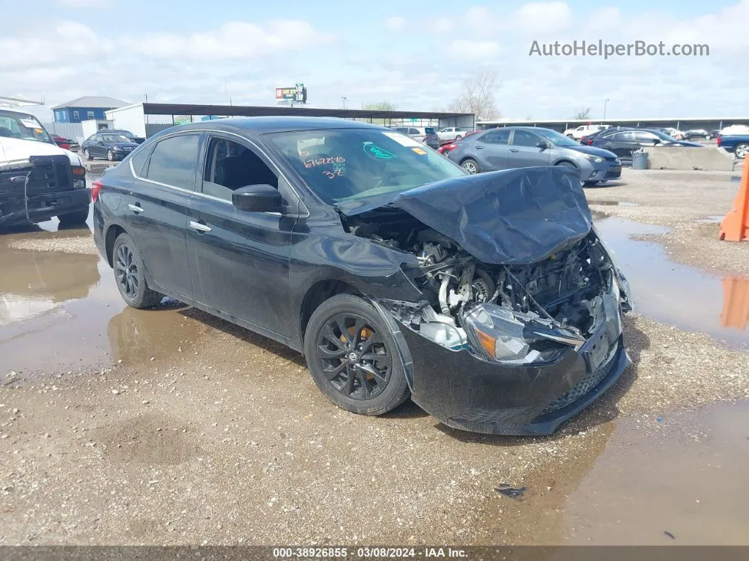 2018 Nissan Sentra S Black vin: 3N1AB7AP0JY270584